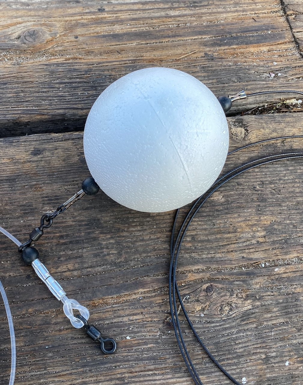"The Basics" - LBSF Shark Fishing Float Rig Kit (Kayak Deployed) - 40' 600lb Mono and 12' 800lb Cable
