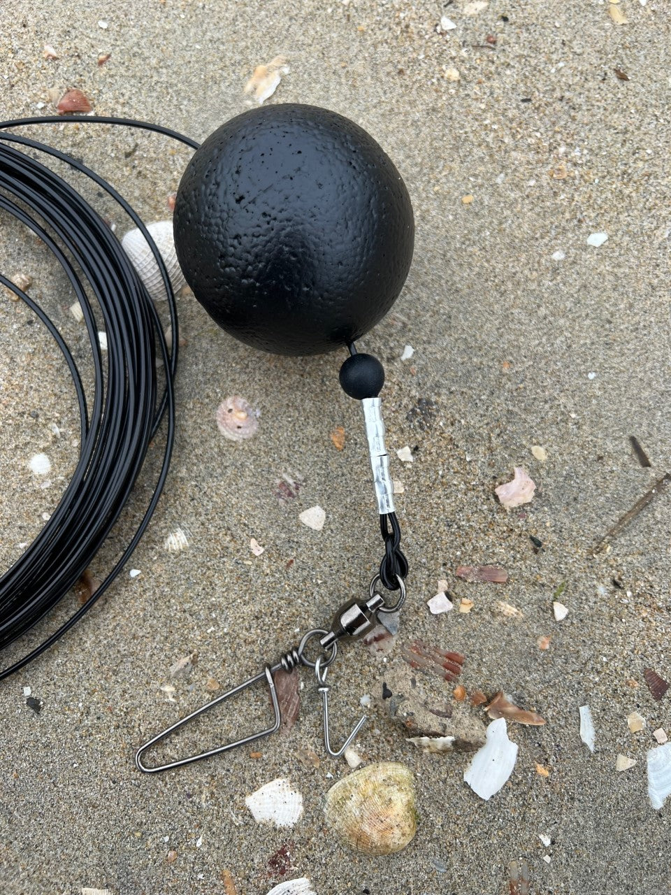 Drone Shark Fishing LBSF Float Rig - 40' 600lb Mono and 3' 800lb Cable