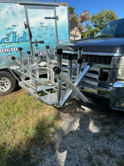 surf fishing rod holder hitch Trailer Fish - Lakes Carry up to ten rods and 120 SUV Rack - 8 Rod