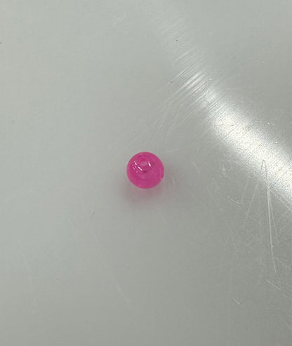 Pink GLOW 8mm Beads