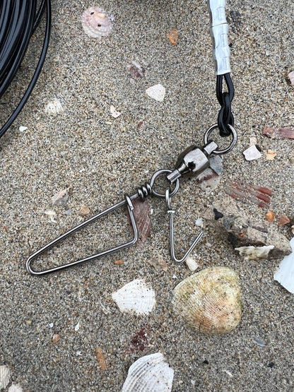 Drone Shark Fishing LBSF Float Rig  - 40' 600lb Mono and 3' 800lb Cable