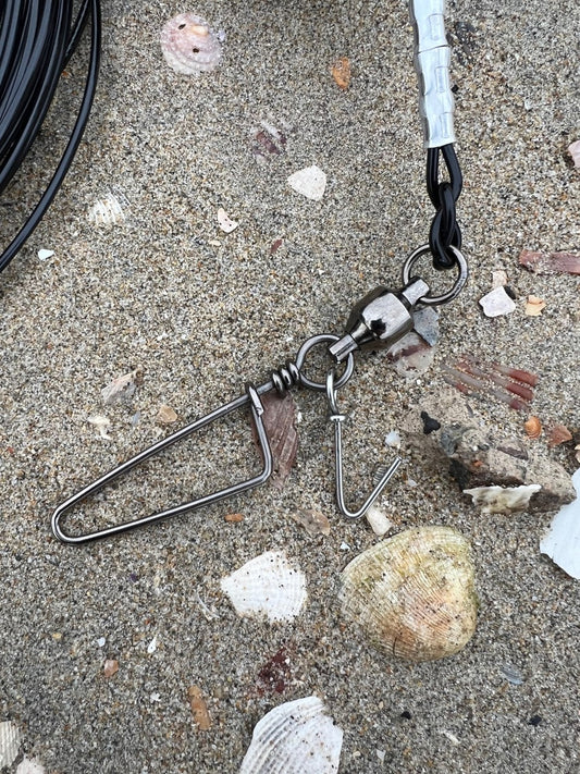 Drone Shark Fishing LBSF Float Rig  - 40' 600lb Mono and 3' 800lb Cable