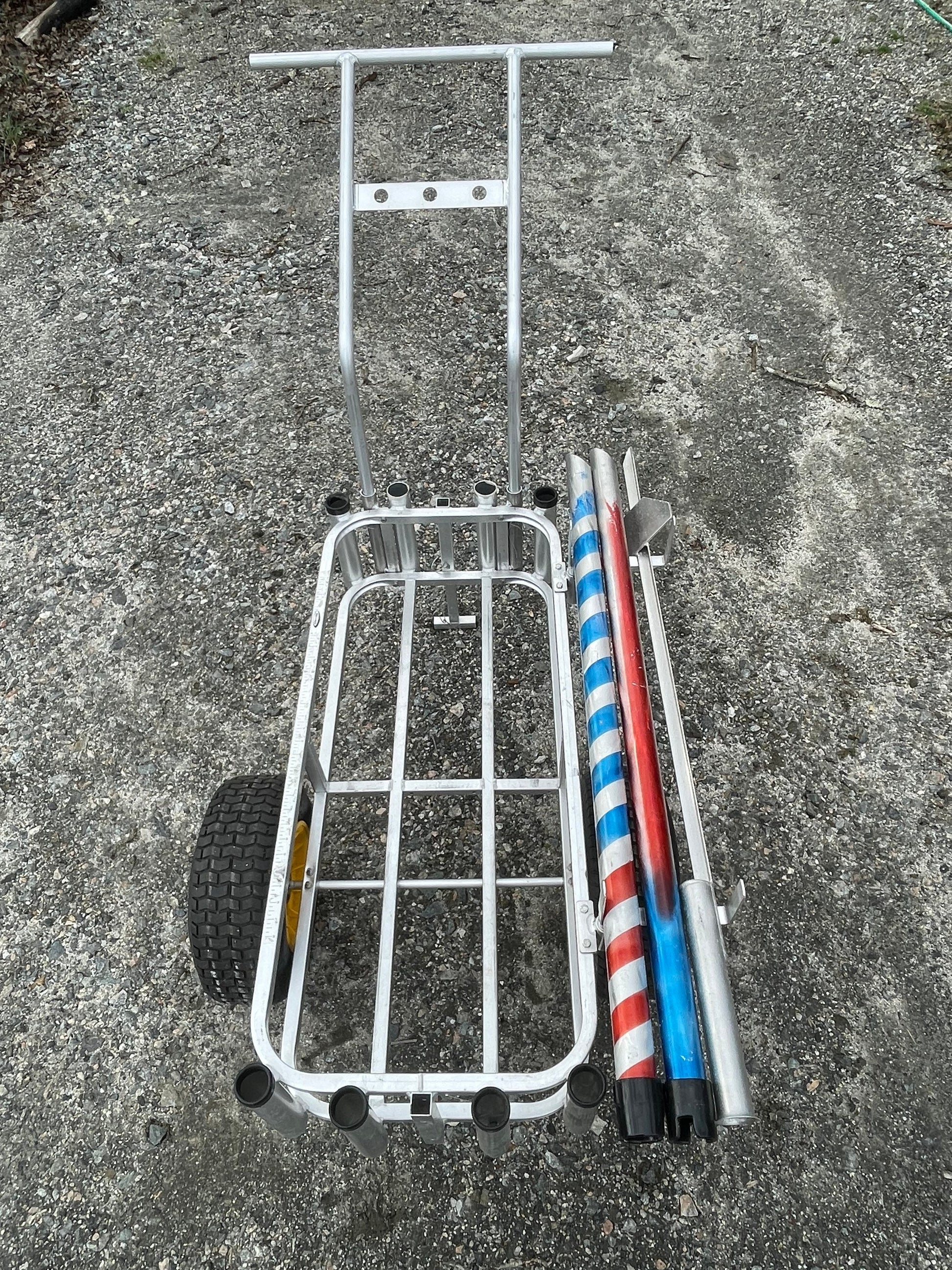 fishing rod holders for beach cart Sand Spike Holder – Deerfield Fabrication & Welding